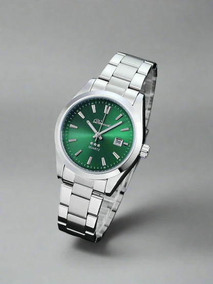 Men round Pointer Date Quartz Watch